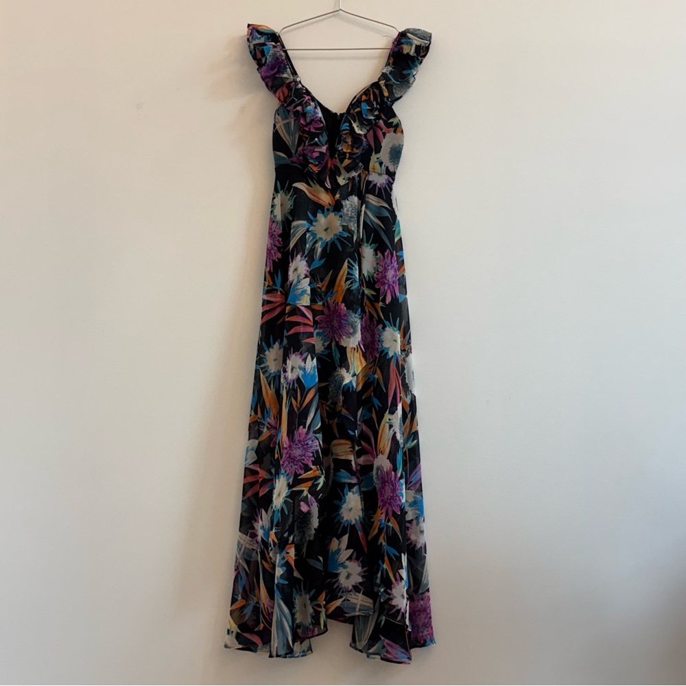 Floral Ruffle Maxi Dress